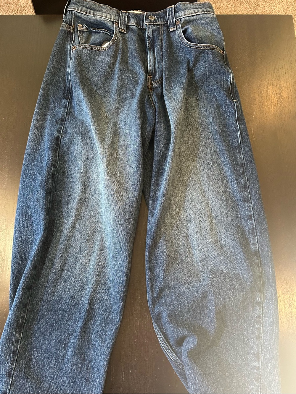 Hollister Men's Deep Blue Relaxed Jeans